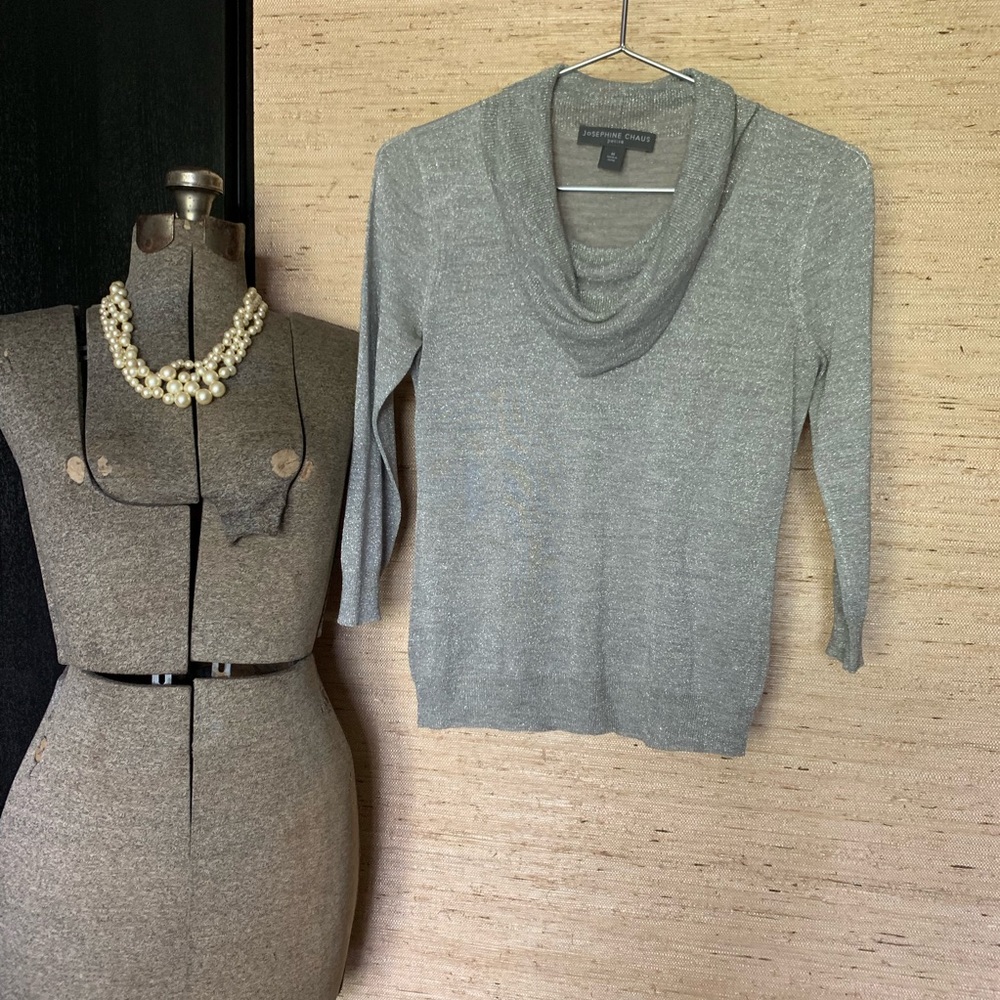 Josephine Chaus Silk Blend 3/4 Sleeve Scoop Neck